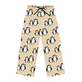 Hand-Drawn Cute Penguin Pattern Pajama Pants | All-Over Print