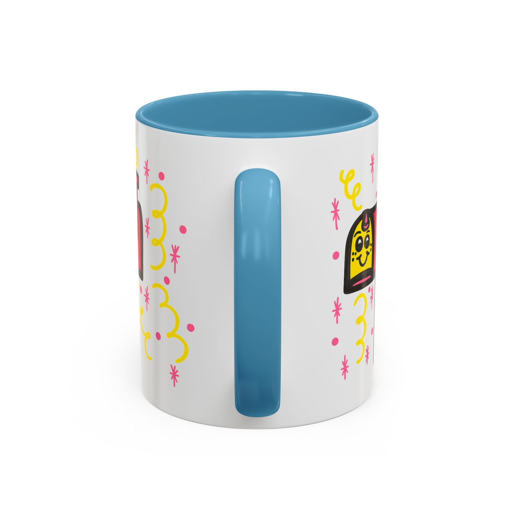 Hand-Drawn Cute Smiling Mailbox Mug | Accent Coffee Mug