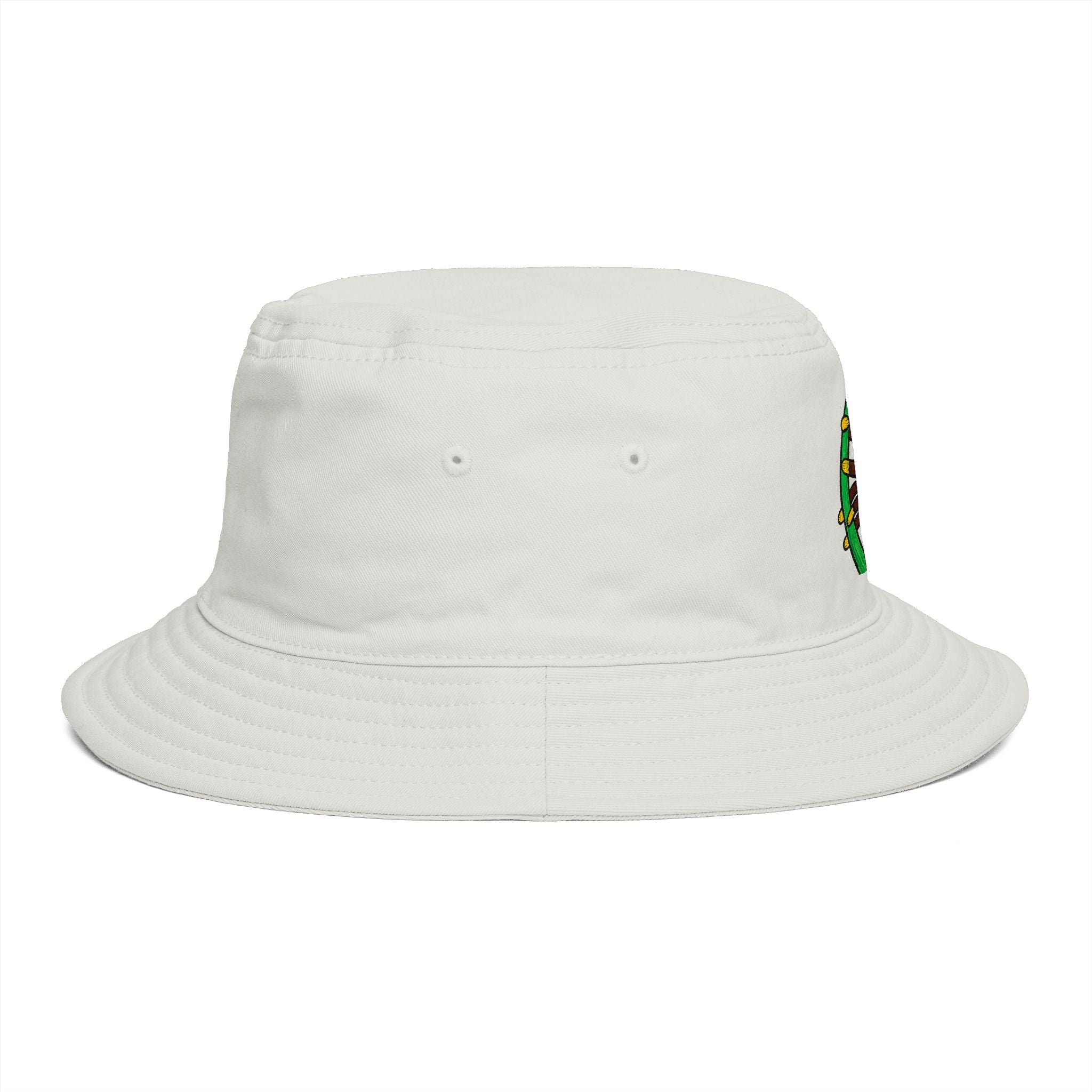 Hand-Drawn Climbing Monkey Bucket Hat | Cute Jungle Animal Design