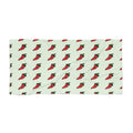 Hand-Drawn Cute Chili Pepper Pattern Beach Towel | Retro Spice Motif