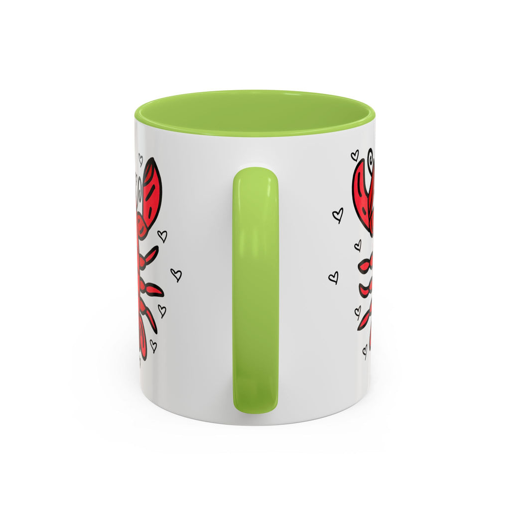 Hand-Drawn Cute Red Lobster Mug | Accent Coffee Mug 11oz 15oz