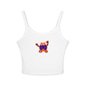 Hand-Drawn Purple and Orange Crab Tank Top | Cute Beachy Sea Creature Graphic