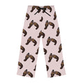 Hand-Drawn Cute Coastal Otter Yellow Seashell Pajama Pants