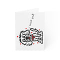 Hand-Drawn Woof You Puppy Illustration Greeting Cards | Dog Valentine Note
