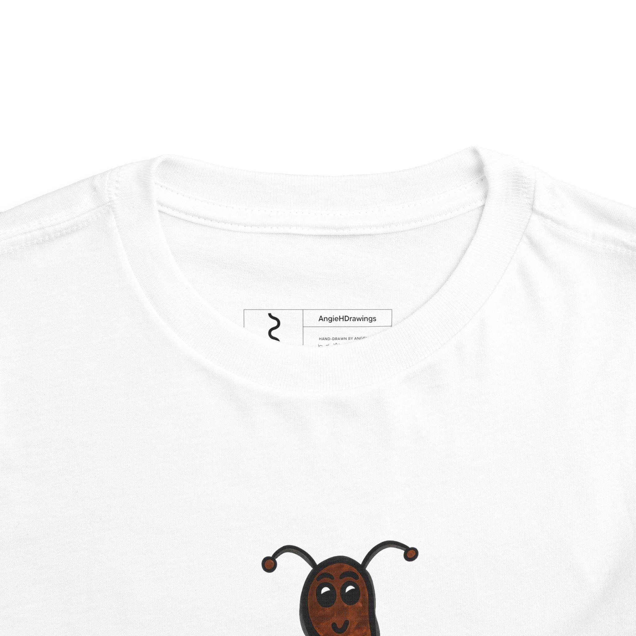 Hand-Drawn Dancing Ant Toddler Tee | Cute Cartoon Insect Character