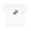 Hand-Drawn Cartoon Baby Moose Toddler Tee | Cute Woodland Animal Kids Shirt