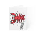 Hand-Drawn You're My Lob-star Greeting Card | Lobster Love Card