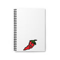 Hand-Drawn Cute Chili Pepper Illustration Spiral Notebook | Charming Hot Pepper Ruled Journal