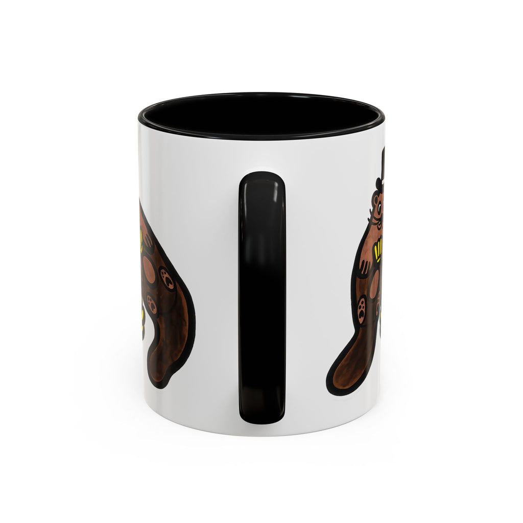 Otter with Top Hat and Shell Mug | Accent Coffee Cup