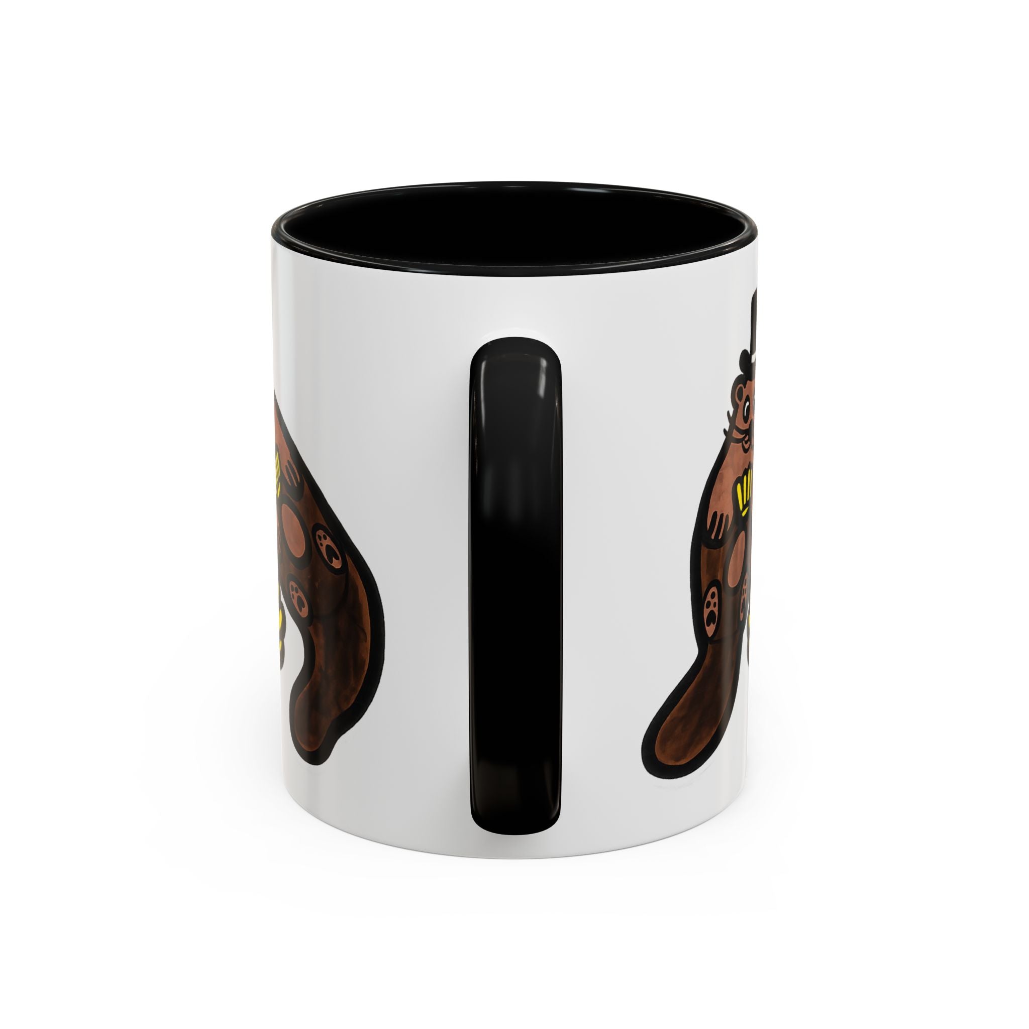 Otter with Top Hat and Shell Mug | Accent Coffee Cup