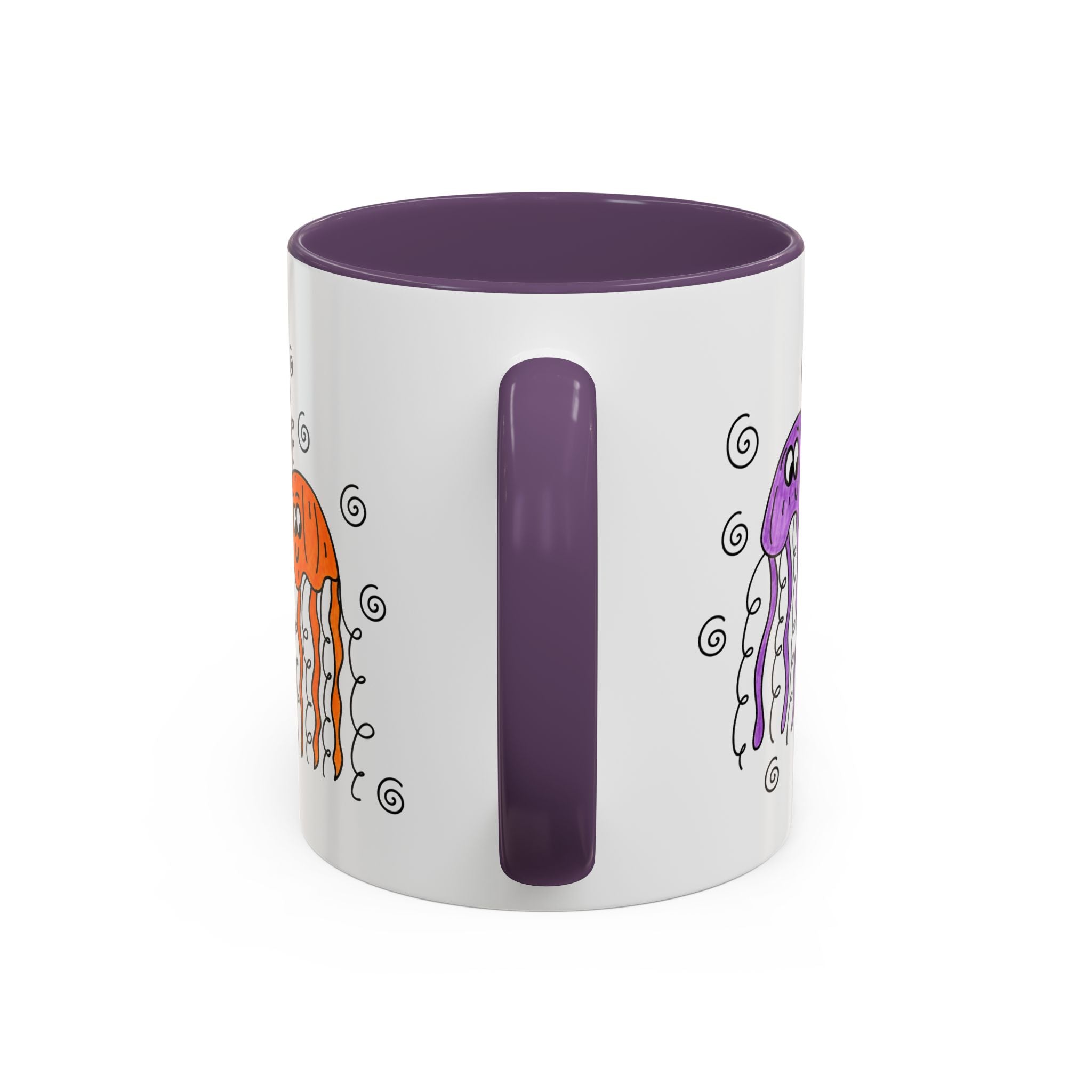 Hand-Drawn Cute Jellyfish Pattern Mug | Accent Coffee Mug 11oz or 15oz