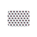 Hand-Drawn Blue and Red Patriotic Owl Pattern Sherpa Blanket | Repeating Whimsical Design