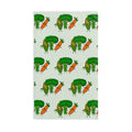 Hand-Drawn Smiling Veggies Corn Carrot Broccoli Hand Towel | Kitchen Tea Towel, Cute Produce Design