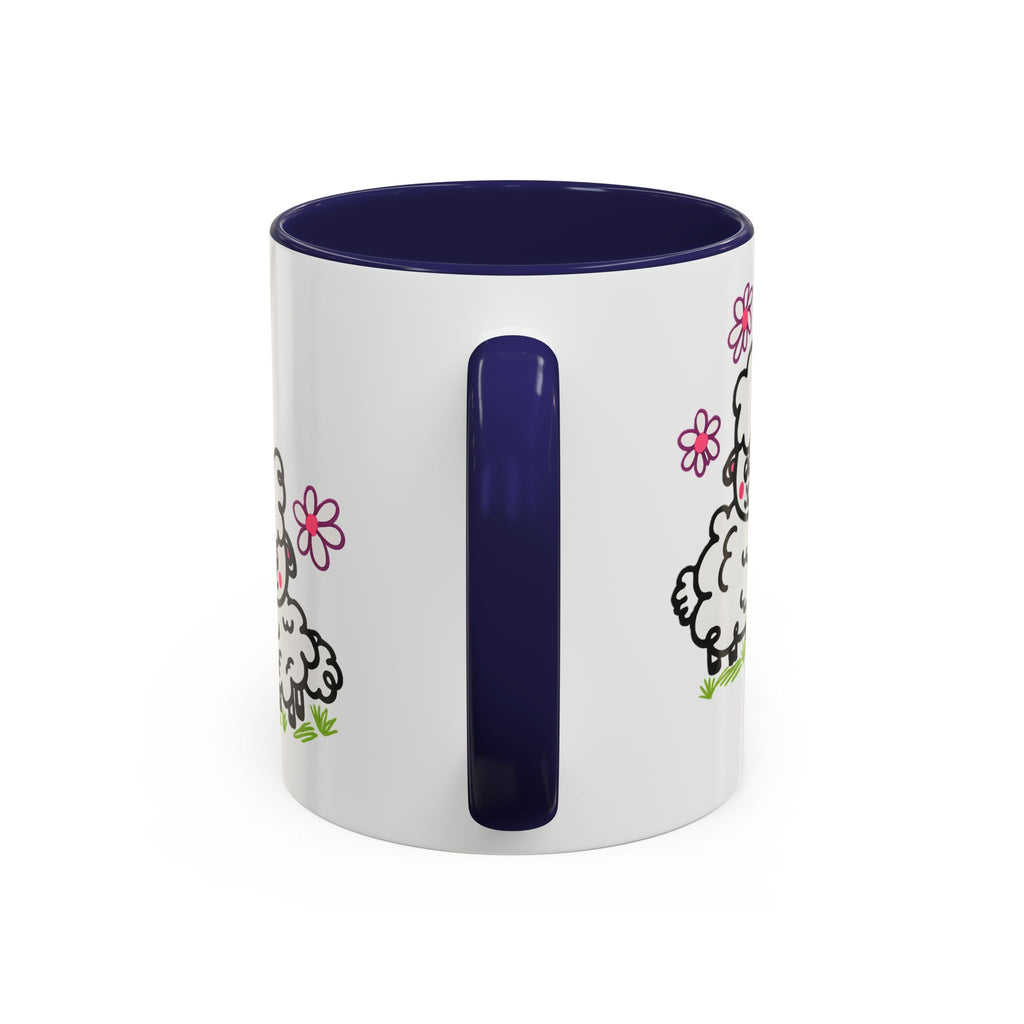 Hand-Drawn Cute Cartoon Sheep Pattern Mug | Accent Coffee Mug