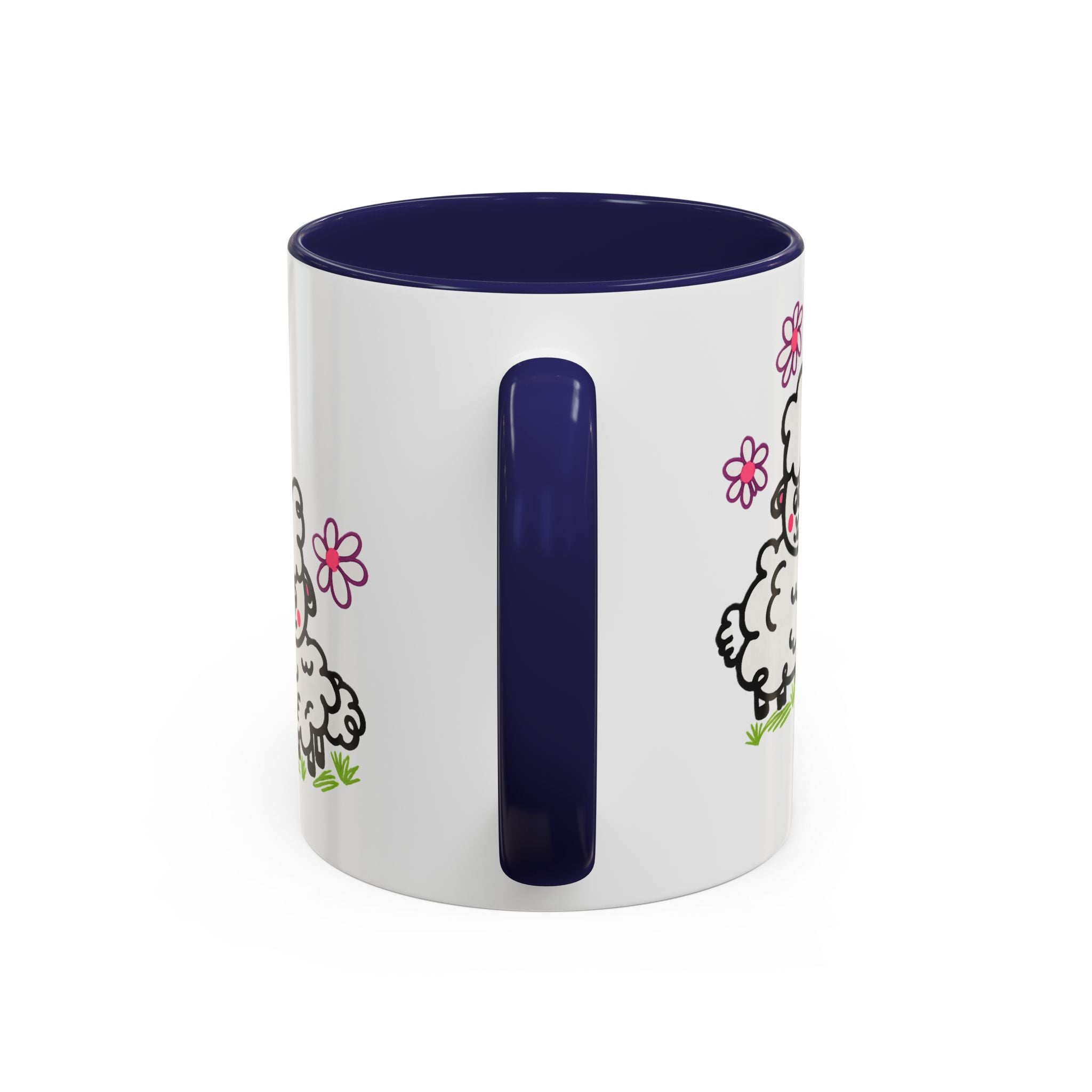 Hand-Drawn Cute Cartoon Sheep Pattern Mug | Accent Coffee Mug