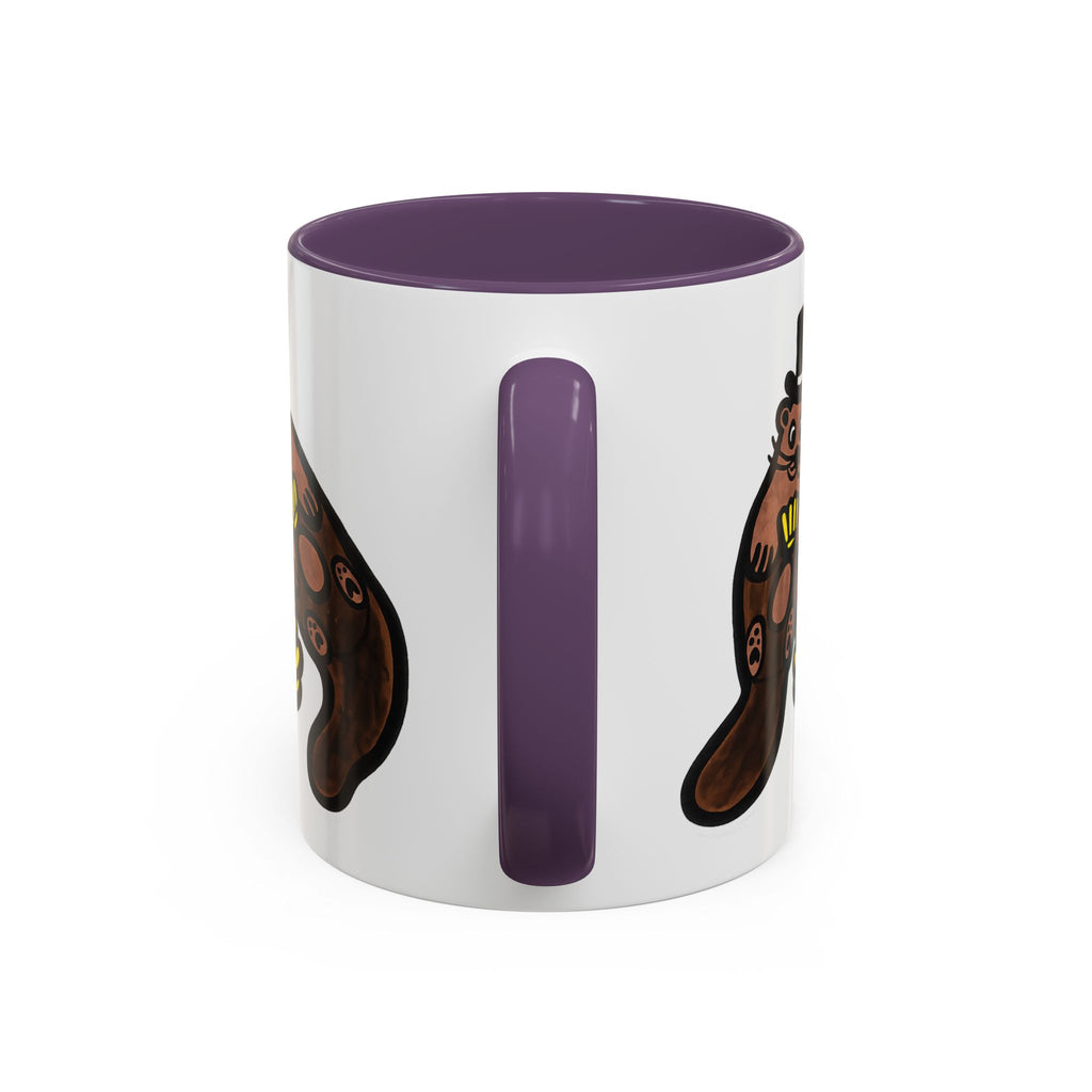 Otter with Top Hat and Shell Mug | Accent Coffee Cup