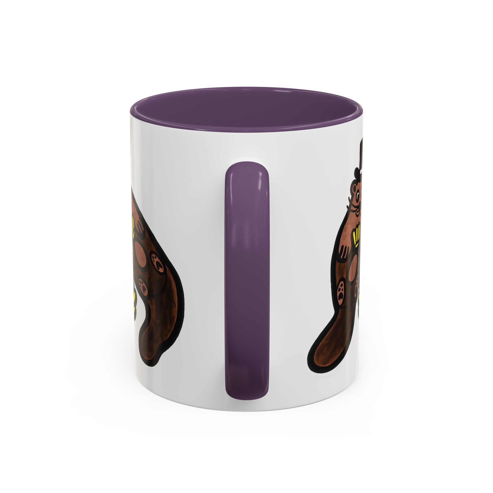 Otter with Top Hat and Shell Mug | Accent Coffee Cup