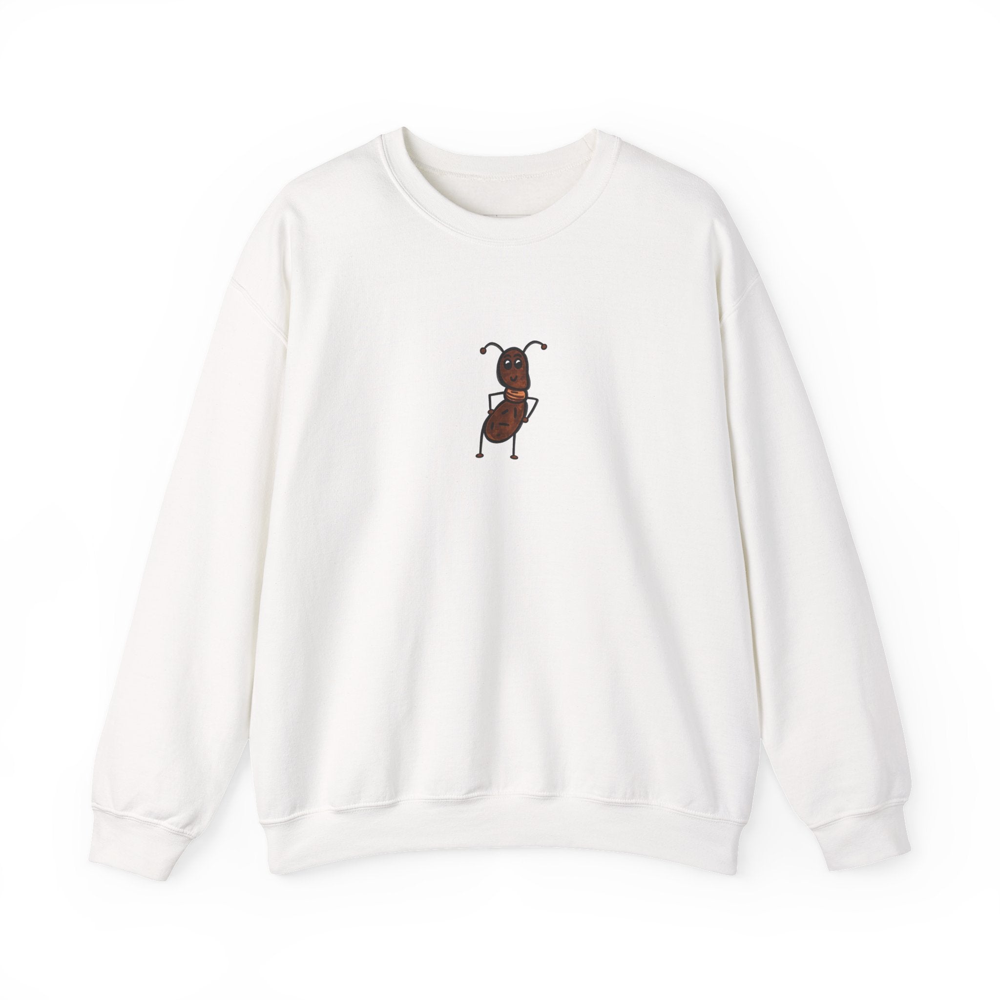 Hand-Drawn Dancing Brown Ant sweatshirt | Cute Character Crew