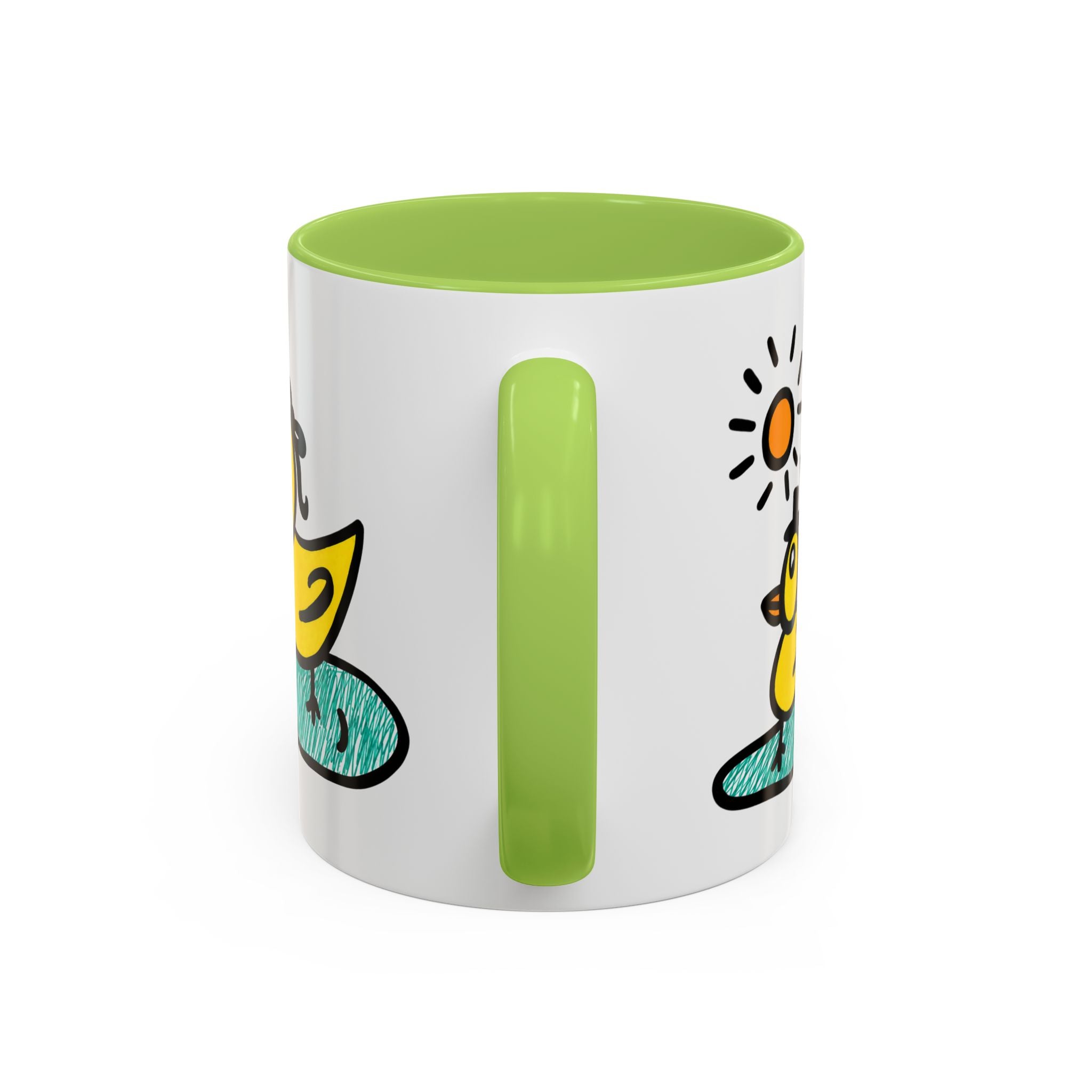 Hand-Drawn Cute Ducks in Pond Mug | Accent Coffee Mug 11oz 15oz