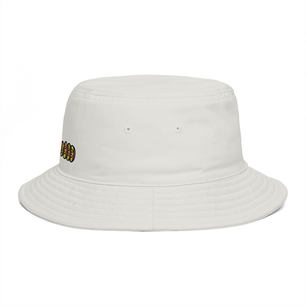 Hand-Drawn Cute Caterpillar Whimsical Bucket Hat | Cartoon Inchworm Illustration