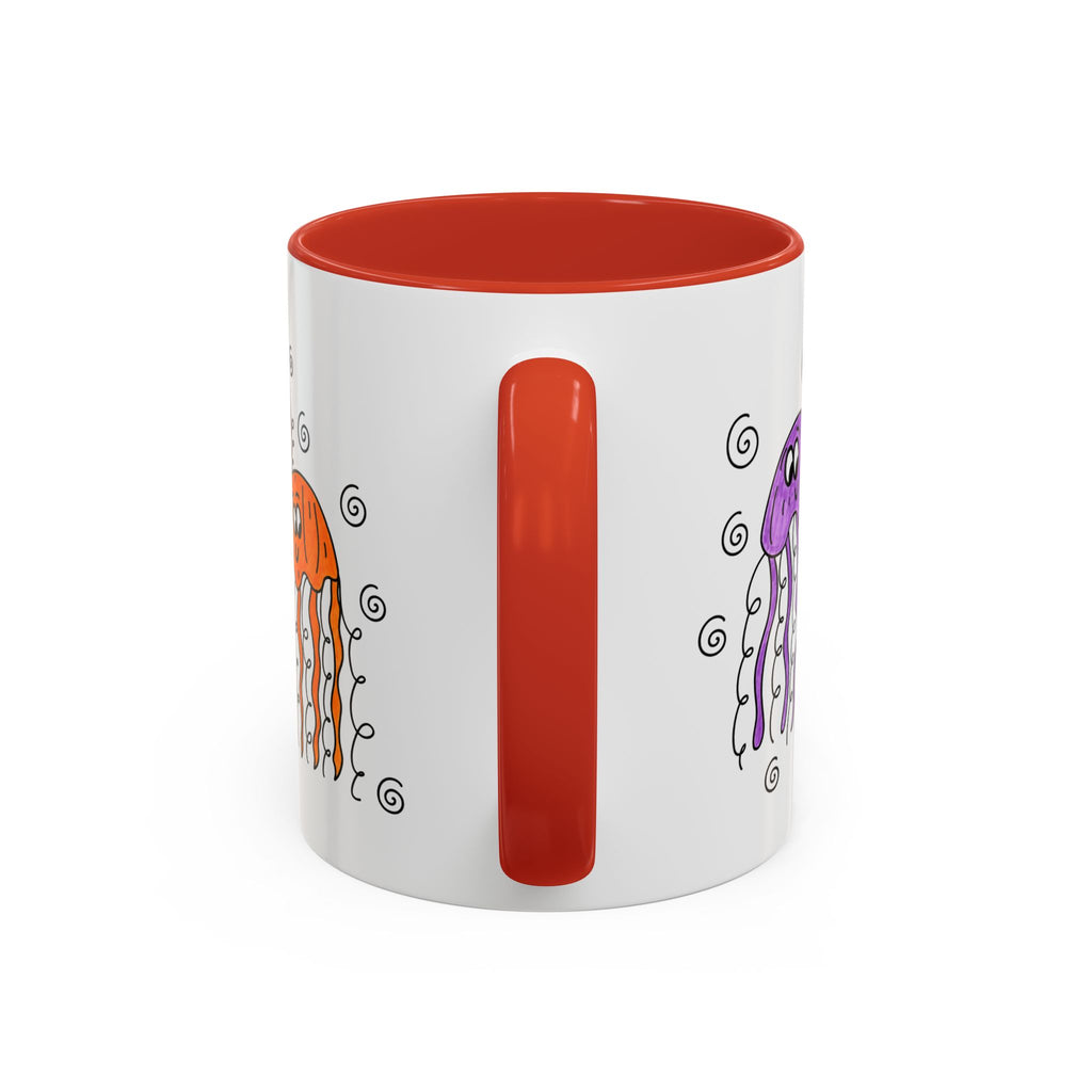 Hand-Drawn Cute Jellyfish Pattern Mug | Accent Coffee Mug 11oz or 15oz