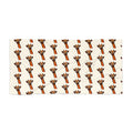 Hand-Drawn Playful Giraffe Pattern Beach Towel | Cute Safari Animal Print