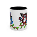 Hand-Drawn Patriotic Owls on a Branch Mug | Accent Coffee Mug 11oz 15oz