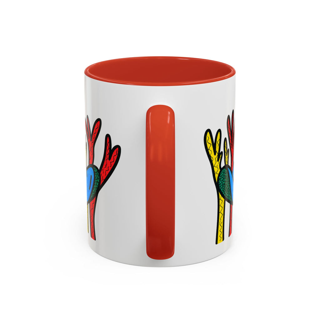 Hand-Drawn Blue Stingray Illustration Mug | Accent Coffee Mug (11, 15oz)