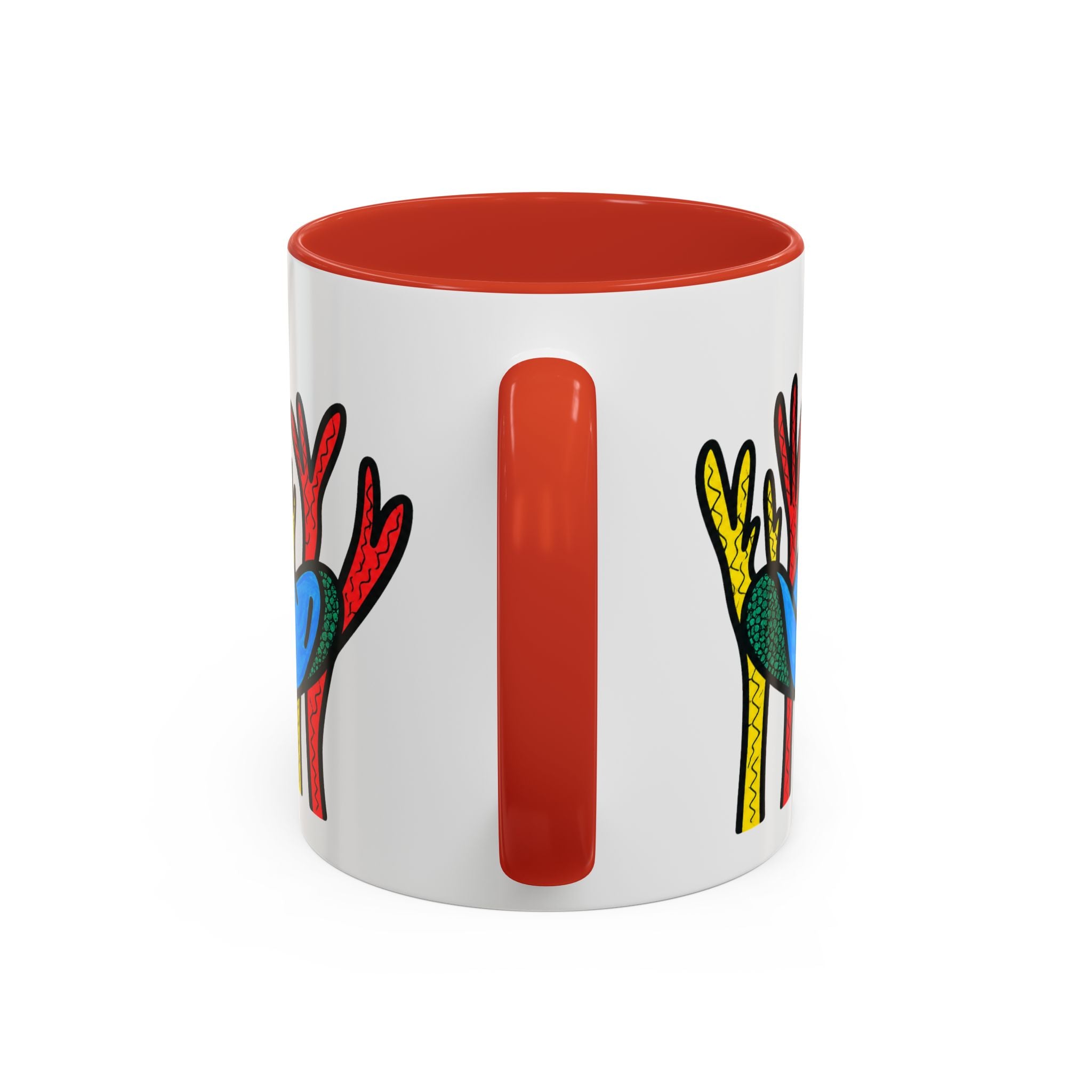 Hand-Drawn Blue Stingray Illustration Mug | Accent Coffee Mug (11, 15oz)