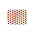 Hand-Drawn Purple Red Crab Pattern Sherpa Blanket | Coastal Nautical Beach Throw