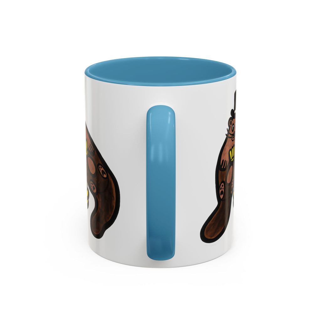 Otter with Top Hat and Shell Mug | Accent Coffee Cup