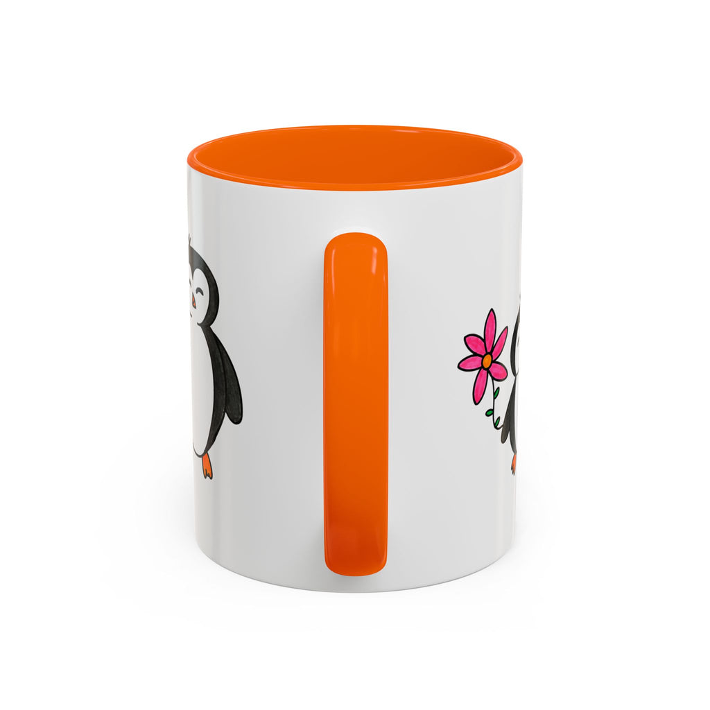 Hand-Drawn Cute Penguin Family Mug | Accent Coffee Mug