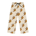Hand-Drawn Dancing Shrimp Pattern Pajama Pants | All-Over Print