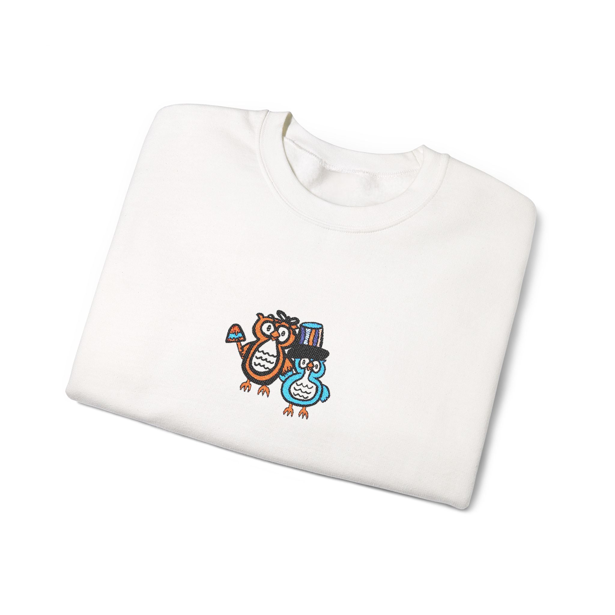 Hand-Drawn Patriotic Owl Couple sweatshirt | Fourth of July, USA flag birds