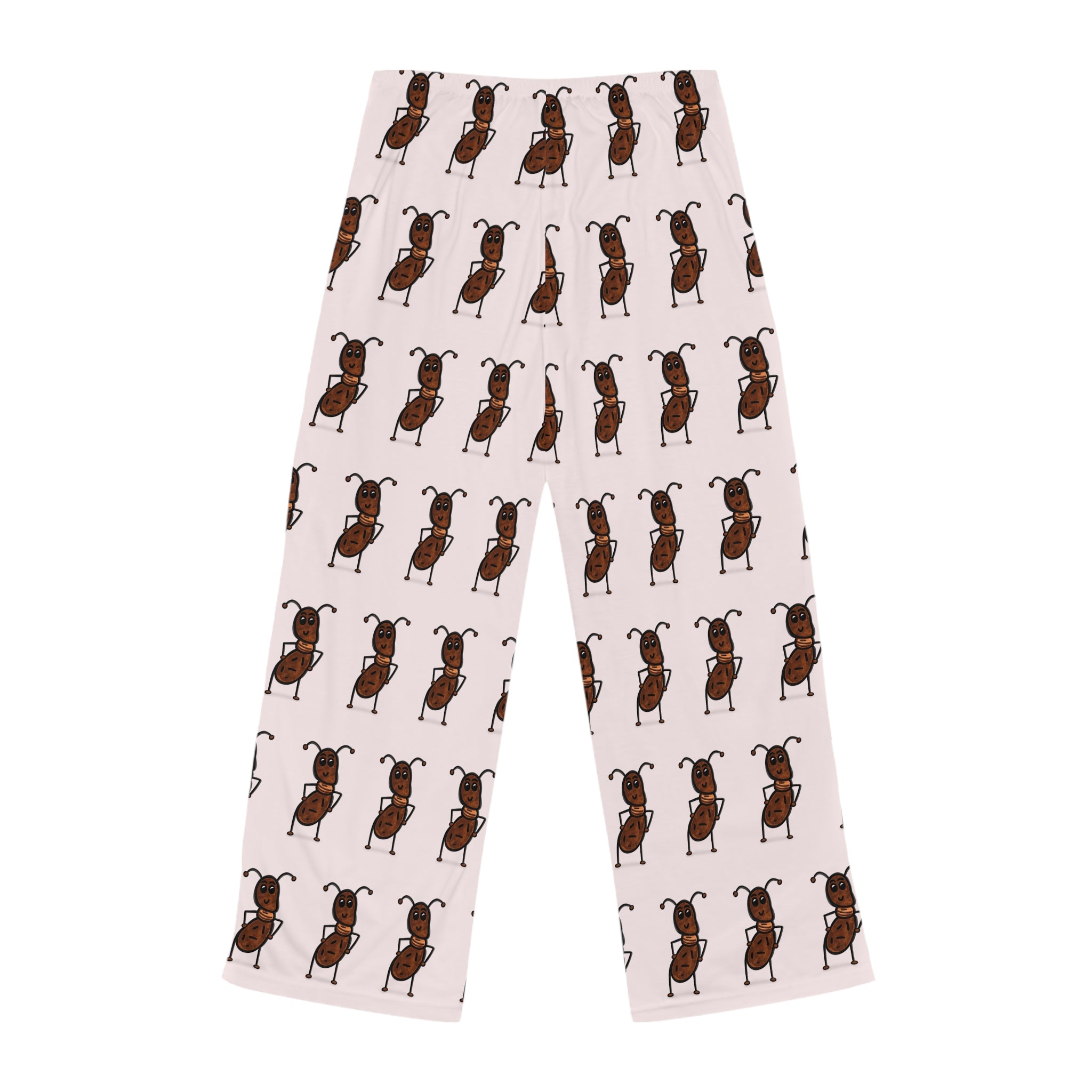 Hand-Drawn Dancing Ant Pajama Pants | Insect Pattern Sleepwear