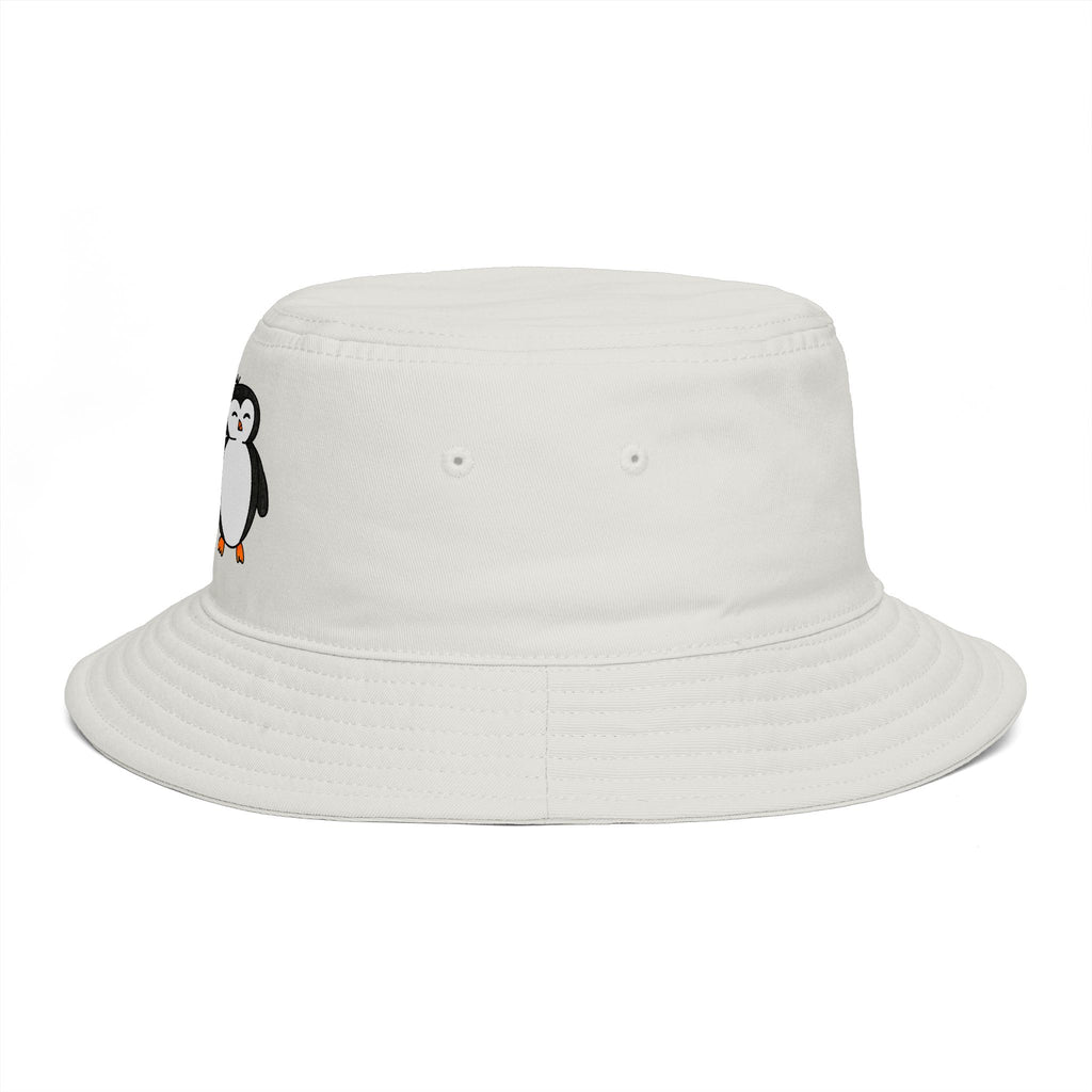 Hand-Drawn Cute Penguin Pair Bucket Hat | Penguins, Winter Animal