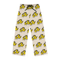 Hand-Drawn Yellow Cartoon Chick Pattern Pajama Pants | All-Over Print