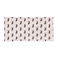 Hand-Drawn Ant Pattern Beach Towel | Cute Brown Insect Print