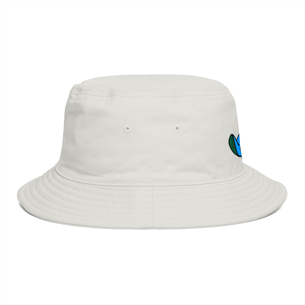 Hand-Drawn Blue Cartoon Stingray Bucket Hat | Cute Sea Animal Design