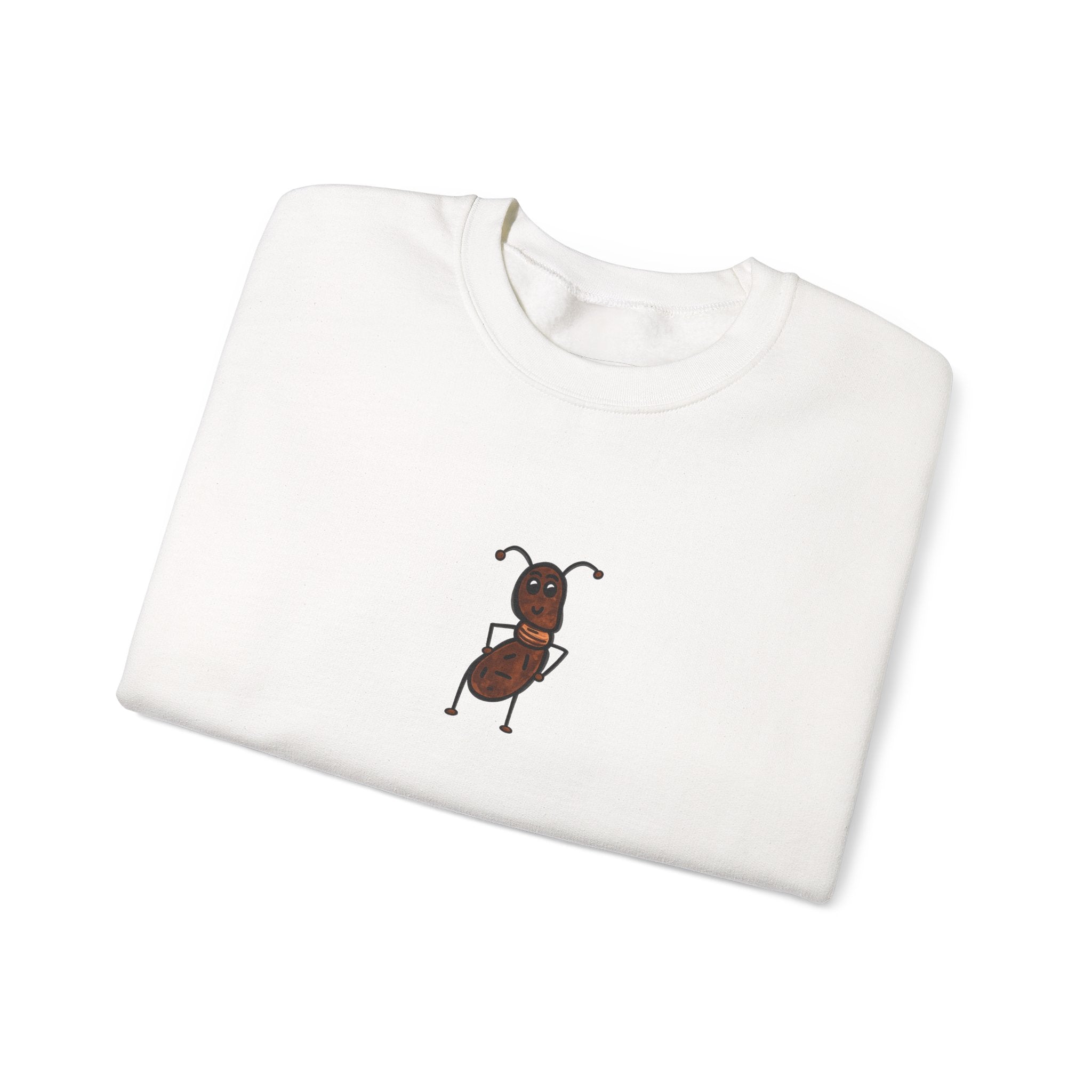 Hand-Drawn Dancing Brown Ant sweatshirt | Cute Character Crew