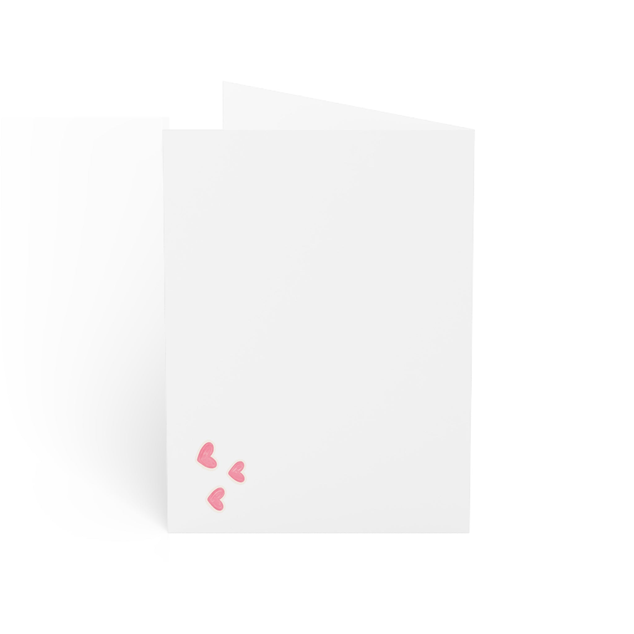 Hand-Drawn I'm Nuts About You Squirrel with Acorns and Hearts Greeting Card