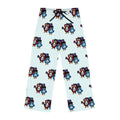 Hand-Drawn Cute Patriotic Owl Pattern Pajama Pants | All-Over Print