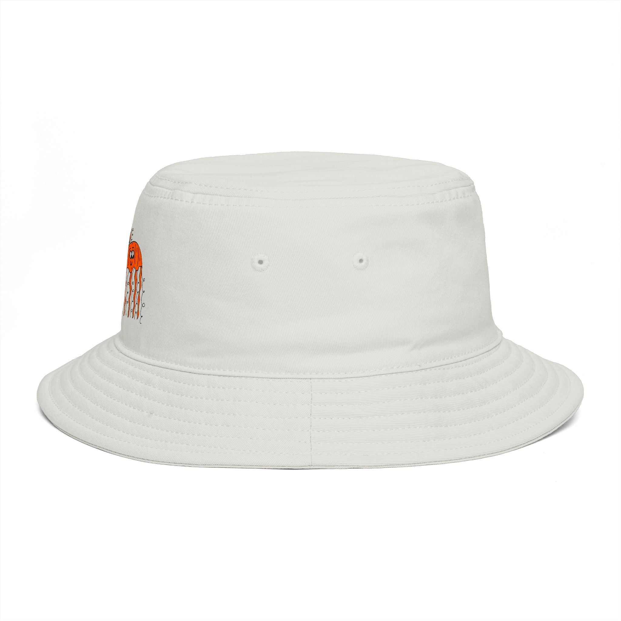 Hand-Drawn Cute Jellyfish Trio Bucket Hat | Ocean Sea Creature