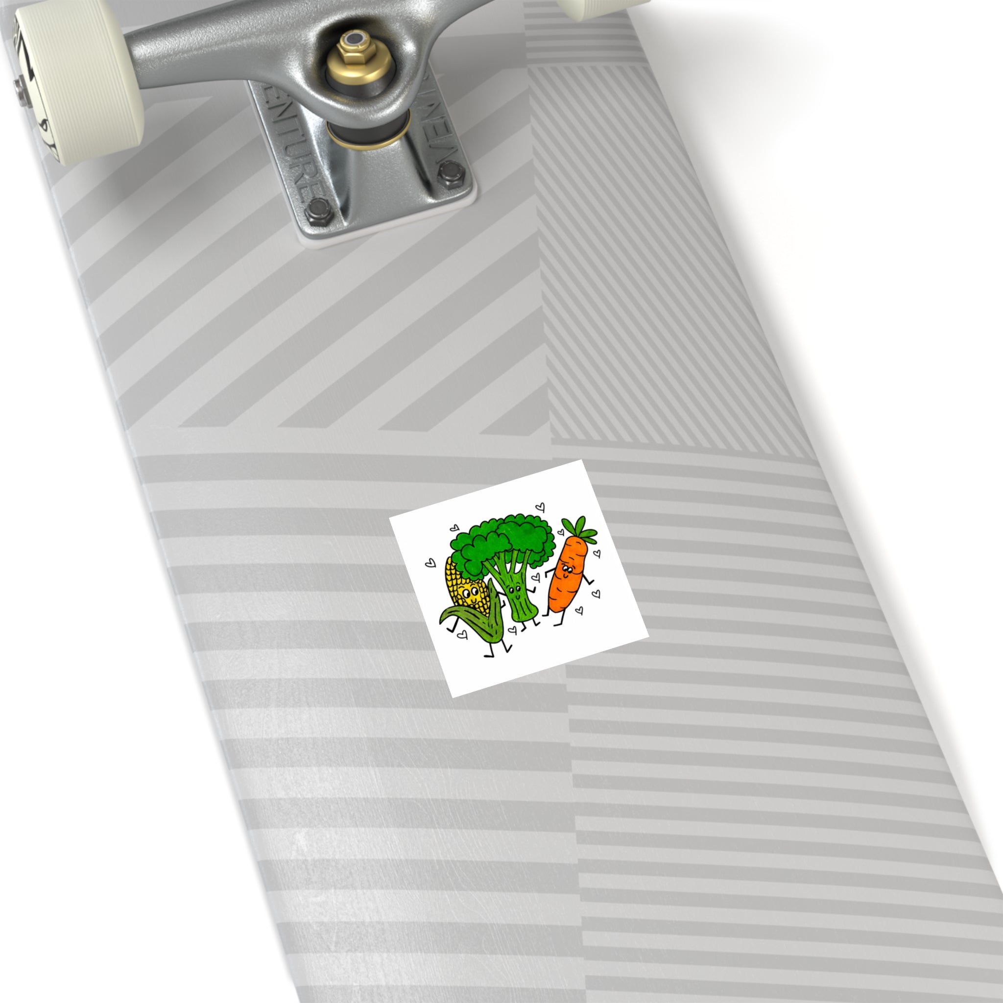Cute Veggie Sticker, Hand Drawn Dancing Vegetable Sticker, Whimsical Food Vinyl Sticker, Cute Planner Decal