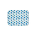 Hand-Drawn Blue Dolphin Pattern Sherpa Blanket | Ocean Animal Kids Throw