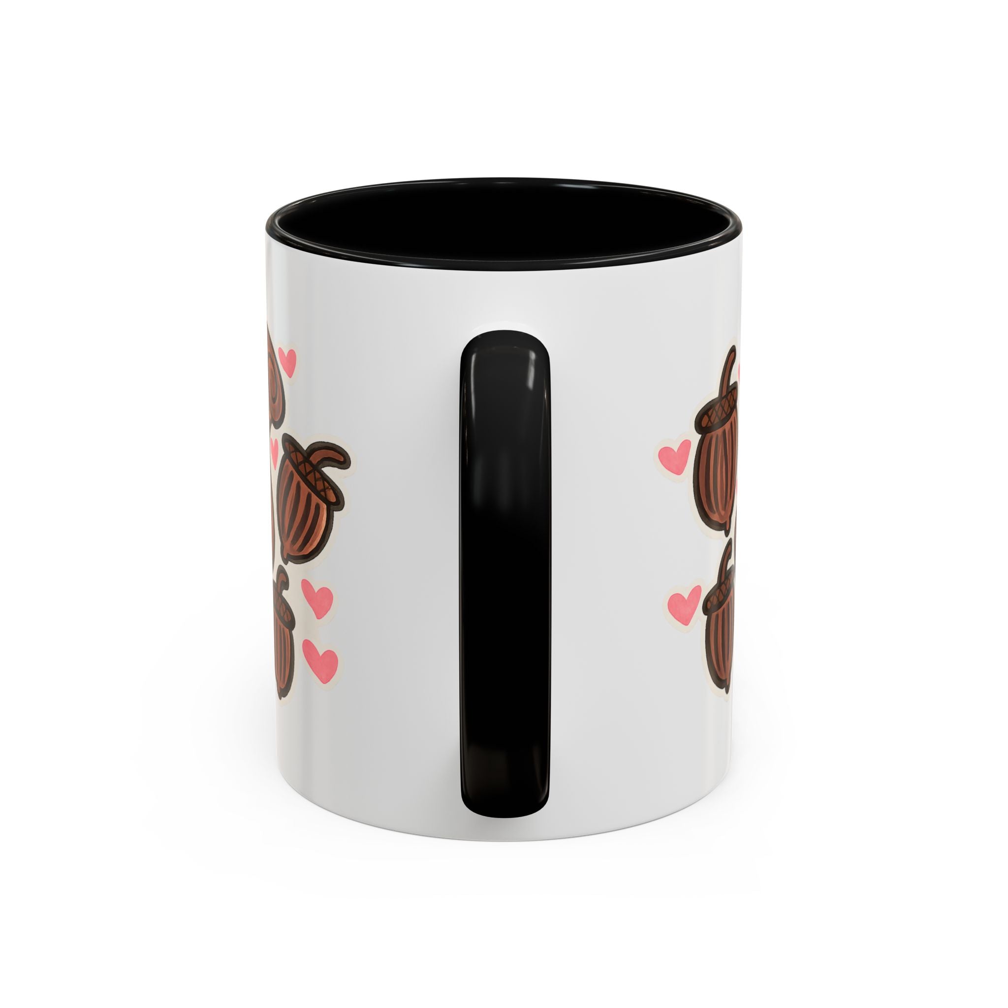 Hand-Drawn Cute Squirrel with Acorns Mug | Accent Coffee Mug