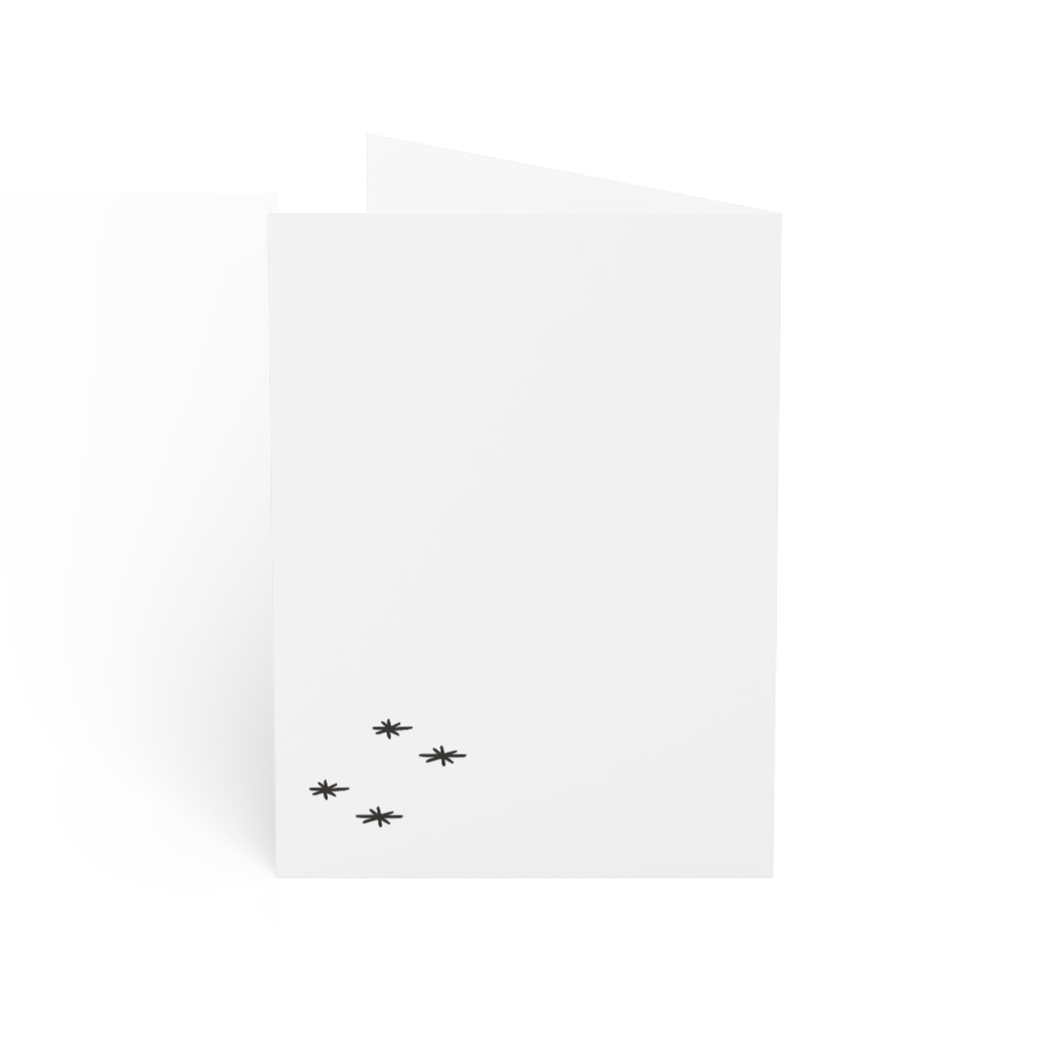 Hand-Drawn Flipping Awesome Dolphin Greeting Card | Cute Blue Dolphin Illustration