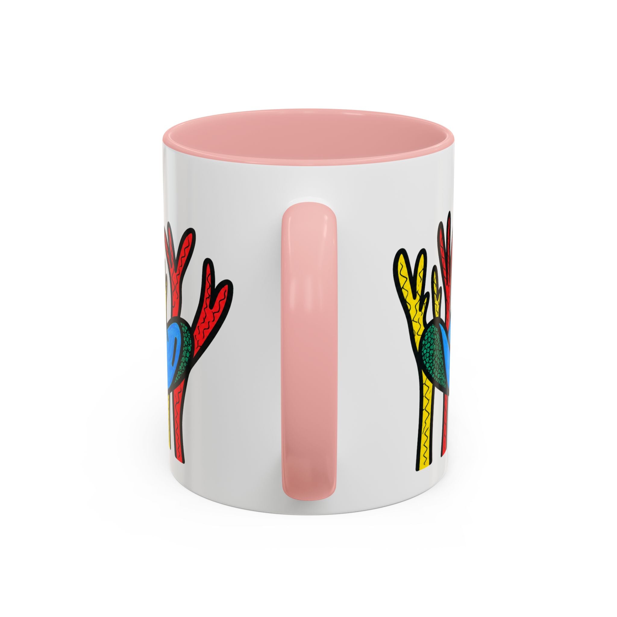 Hand-Drawn Blue Stingray Illustration Mug | Accent Coffee Mug (11, 15oz)