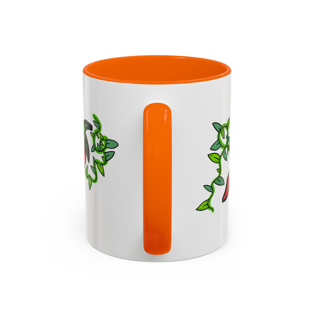 Hand-Drawn Cute Chili Pepper Vine Coffee Mug | Hot Veggie Accent Mug