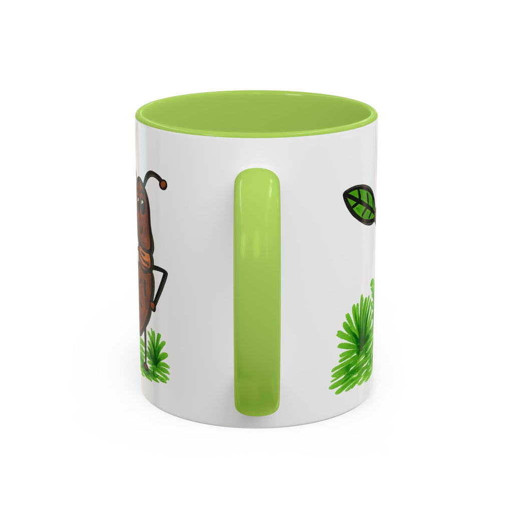 Hand-Drawn Dancing Ant Illustration Mug | Accent Coffee Mug